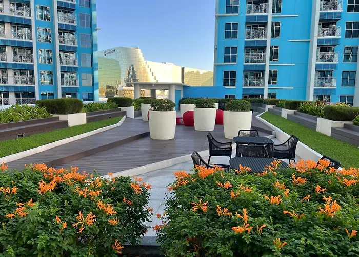 2br With Sea View Near Airport, Of Dreams, Moa, And Beside Okada Apartahotel